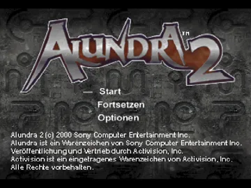 Alundra 2 - A New Legend Begins (US) screen shot title